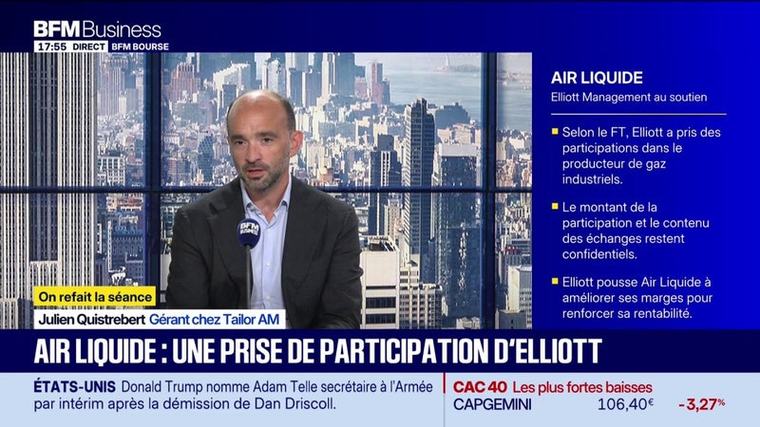 Air Liquide : Elliott prend une participation et pousse à améliorer les marges
