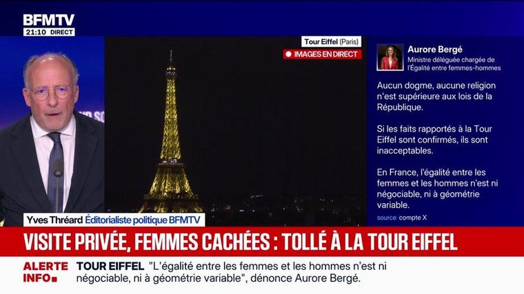 Visite privée, femmes cachées : tollé à la tour Eiffel