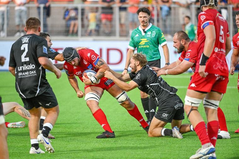 Pro D2 : l’US Dax encaisse neuf essais et sombre sur la pelouse d’Aurillac