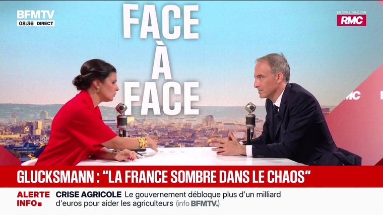 Raphaël Glucksmann tape nerveusement sur la table d’Apolline de Malherbe, Charles Sapin sur France Inter "c'est pas mon problème !"