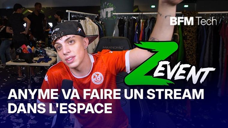 Anyme va faire un stream dans l'espace