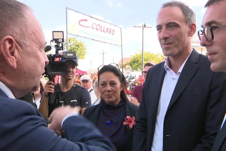 "Ce sont des patriotes de pacotille" : à la foire de Châlons, Raphaël Glucksmann en campagne contre le RN
