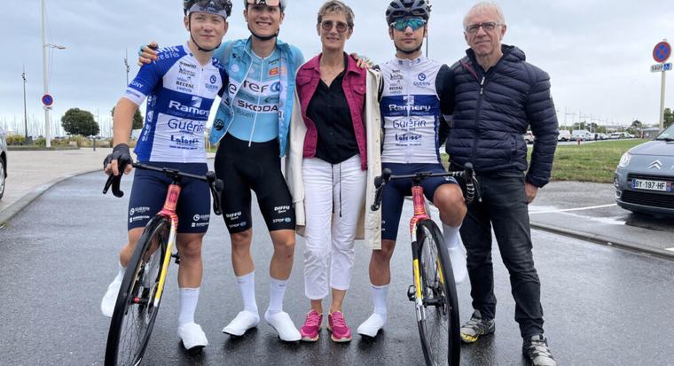 Trois frères réunis dans le peloton des 3 Jours de Cherbourg, une grande première