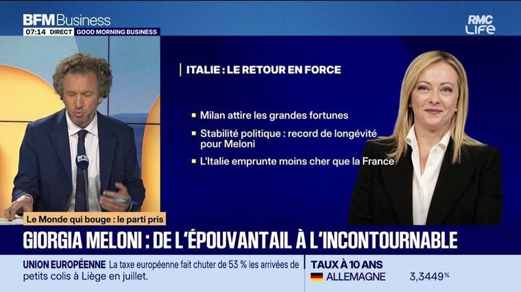 Le Monde qui bouge : le parti pris : Giorgia Meloni, de l'épouvantail à l'incontournable