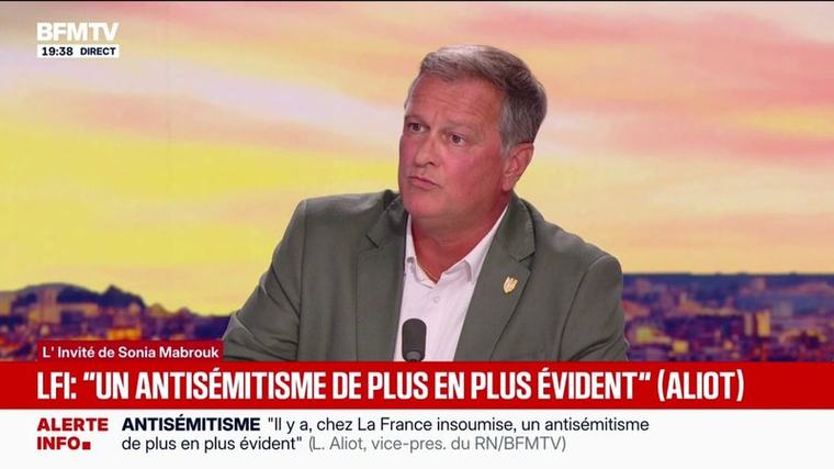 Liens supposés entre la Russie et le RN: "Quelquefois, l'intérêt supérieur du pays, c'est de discuter avec des gens avec lesquels nous n'avons rien à voir", estime Louis Aliot, vice-président du RN et maire de Perpignan
