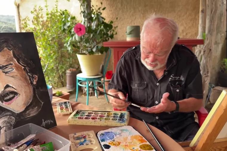 VIDÉO. Rencontre à Ambiegna avec Serge Maquin, artiste peintre