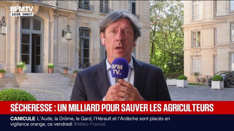 Sécheresse: plus d'un milliard d'euros pour soutenir l'agriculture, annonce la ministre