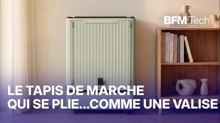 Le tapis de marche qui se range comme une valise
