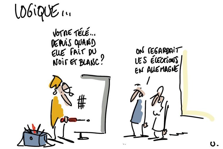 Le dessin du mardi 8 septembre : en Allemagne, une victoire qui fait regarder dans le passé