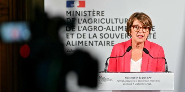 Annie Genevard annonce un plan à plus de 1 milliard d’euros pour soutenir les agriculteurs, touchés par la sécheresse et les canicules