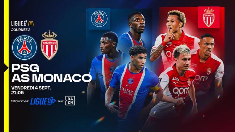 Comment suivre le match PSG-Monaco avec l’offre DAZN + Ligue 1+