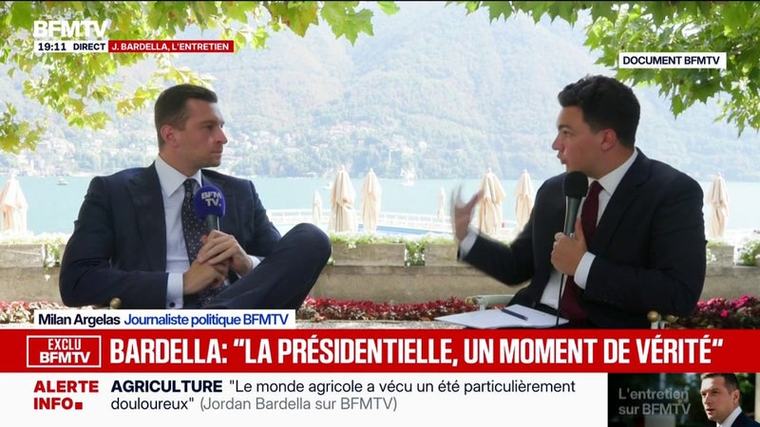 Tension entre Marine Le Pen et Jordan Bardella: "Il y a avec Marine Le Pen, une affinité politique et personnelle indéfectible", déclare le président du Rassemblement national