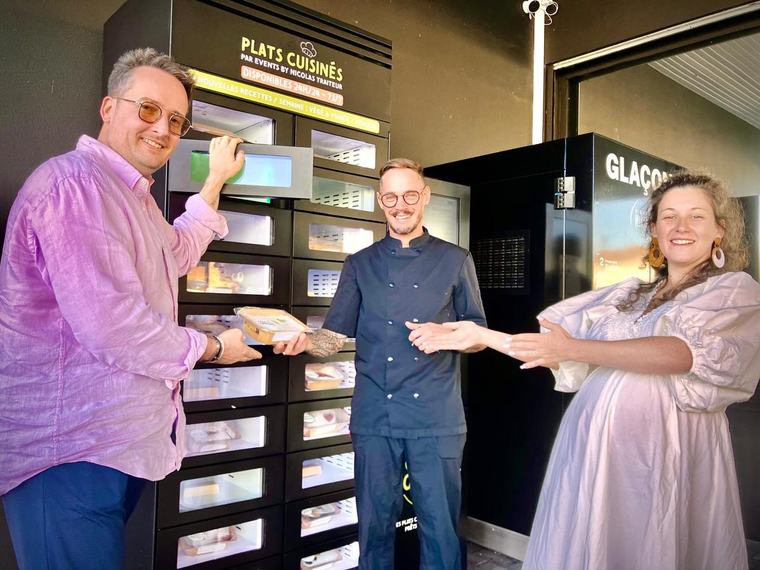 Avec son distributeur de plats préparés 24 heures sur 24, Events by Nicolas veut séduire les particuliers