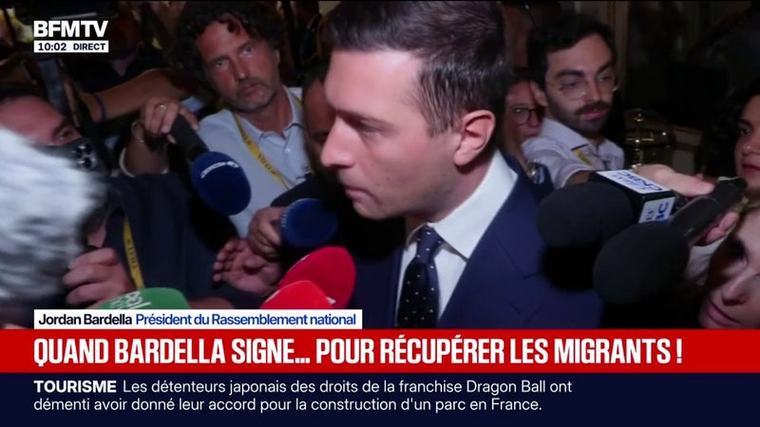 "Protocole d’accord" signé avec Nigel Farage : Jordan Bardella promet de "réduire la voilure en matière d'immigration" en France et en Angleterre si le RN remporte la présidentielle de 2027