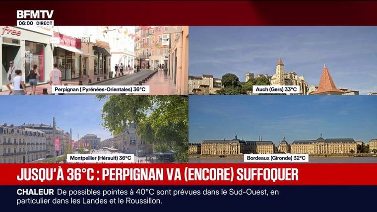 Vague de chaleur: à Perpignan, les habitants n'en peuvent plus