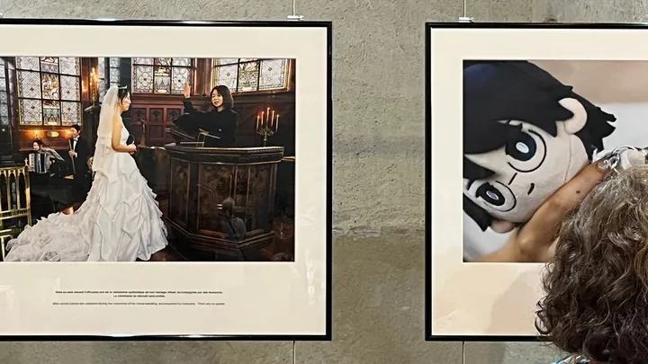 Au festival Visa pour l’image, des mariages en mode virtuel dans l'objectif d'un photojournaliste