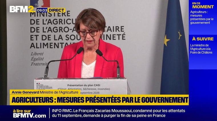 Aides à l’agriculture : Annie Genevard annonce un plan de soutien "à plus d'un milliard d’euros"