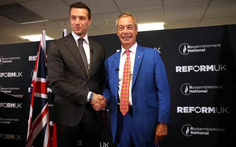 « En capacité d’arriver au pouvoir », Bardella et Farage font front commun à Birmingham