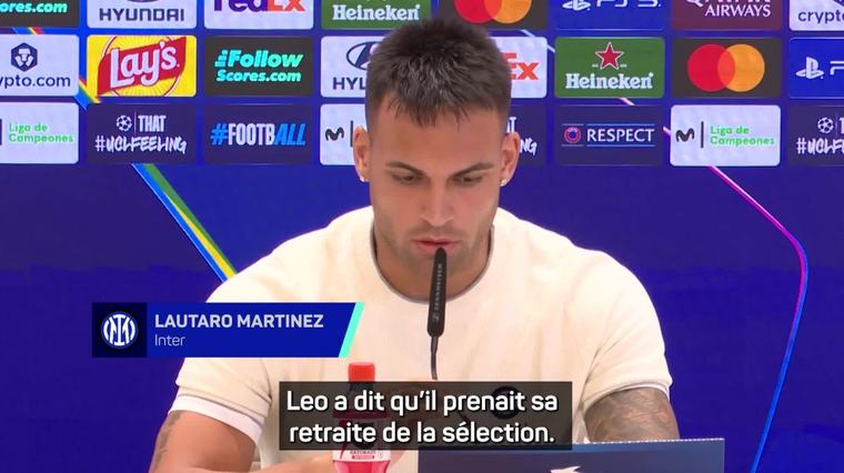7 sept. Foot, Ligue des champions, Inter Milan Lautaro Martinez : « Ce que Lionel Messi a fait est incroyable »