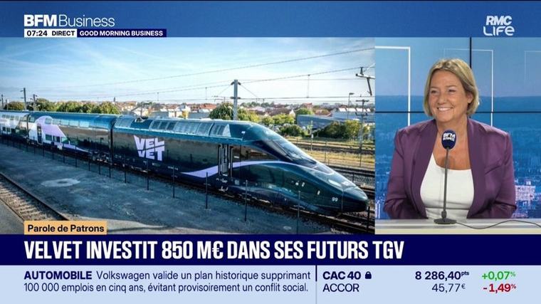 Velvet investit 850 millions d'euros dans ses futurs TGV