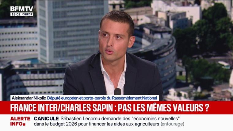 Grève votée à France Inter: l'arrivée de Charles Sapin ajoute du "pluralisme", estime Aleksandar Nikolic, député RN