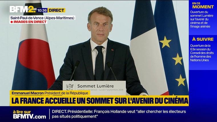 "Elle ne fait que singer l'émotion qui est la nôtre": les craintes d'Emmanuel Macron sur l'impact de l'IA dans le cinéma
