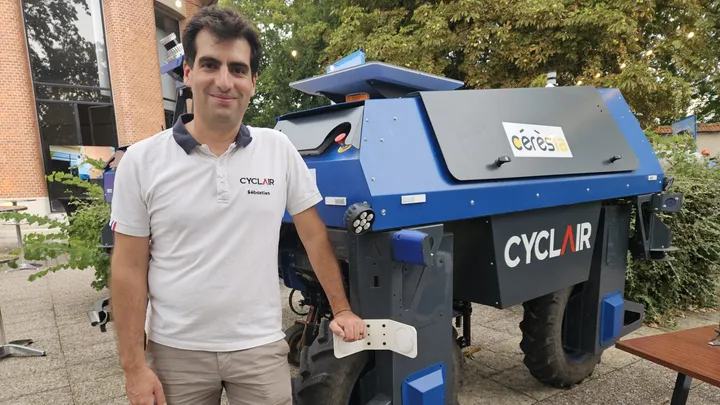Cyclair développe des robots autonomes de désherbage pour les grandes cultures