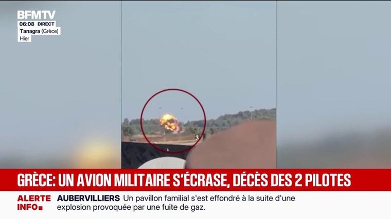 En Grèce, deux pilotes décèdent dans le crash d'un avion militaire