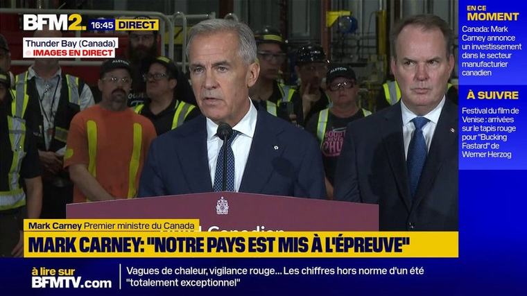 Guerre commerciale avec les États-Unis: Mark Carney évoque le "droit à la souveraineté du Canada"