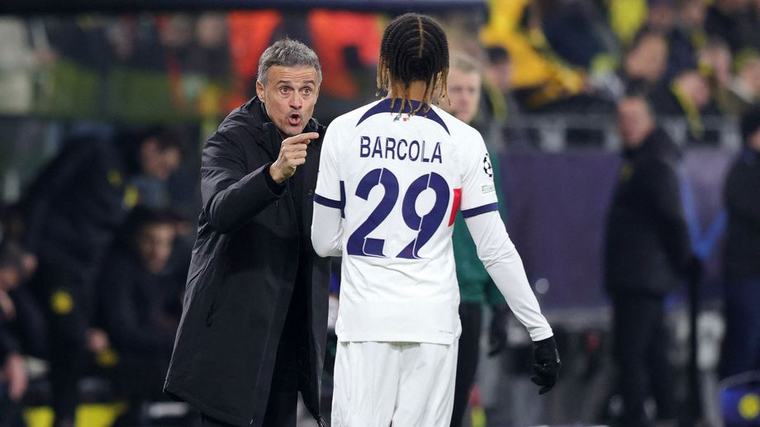 VIDÉO - "Bradley Barcola a été très important !" : le bel hommage de Luis Enrique à son ancien joueur au PSG
